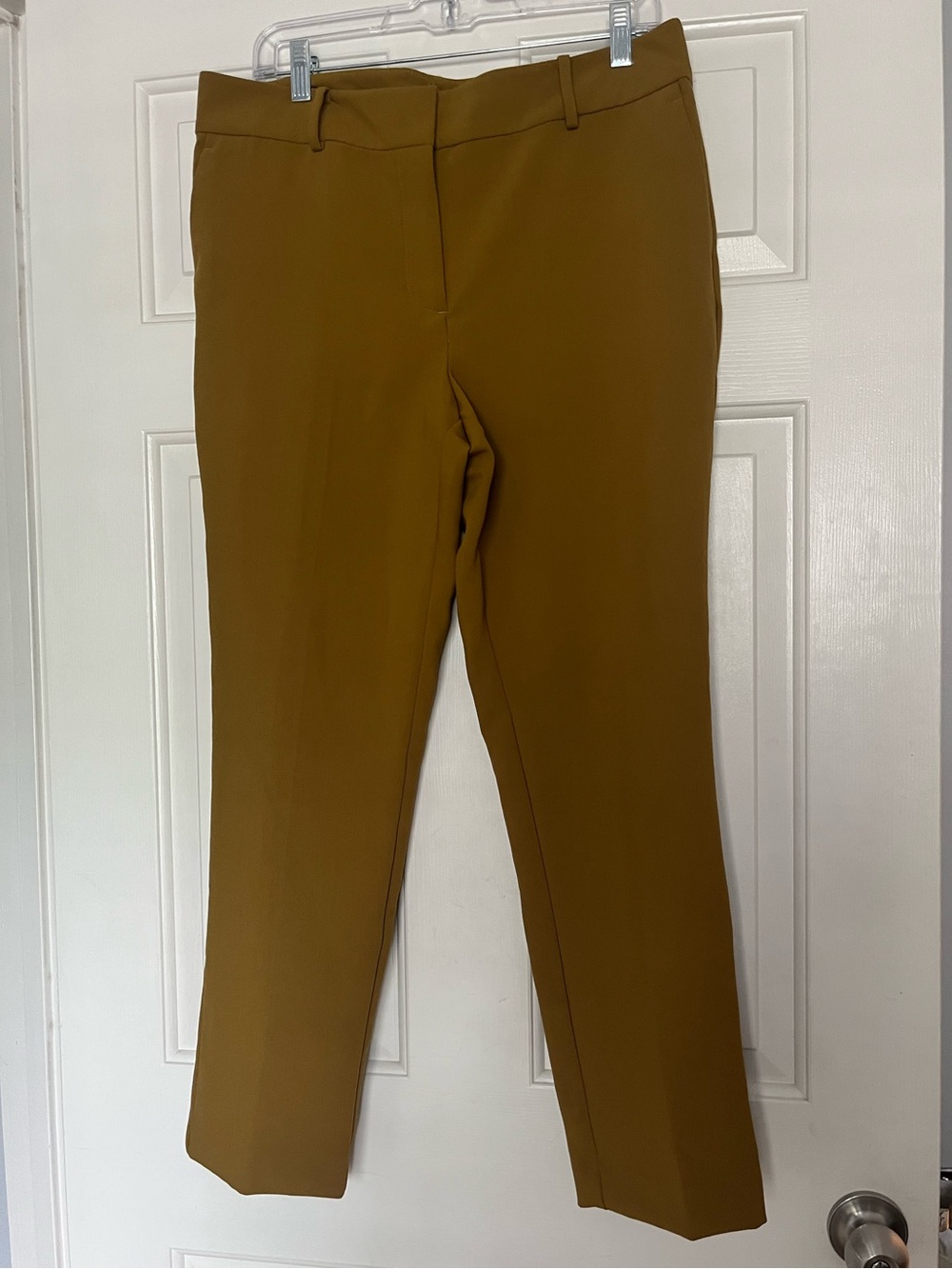 Ann Taylor Factory Cropped Ankle Pants in Mustard | NEW | Size 10